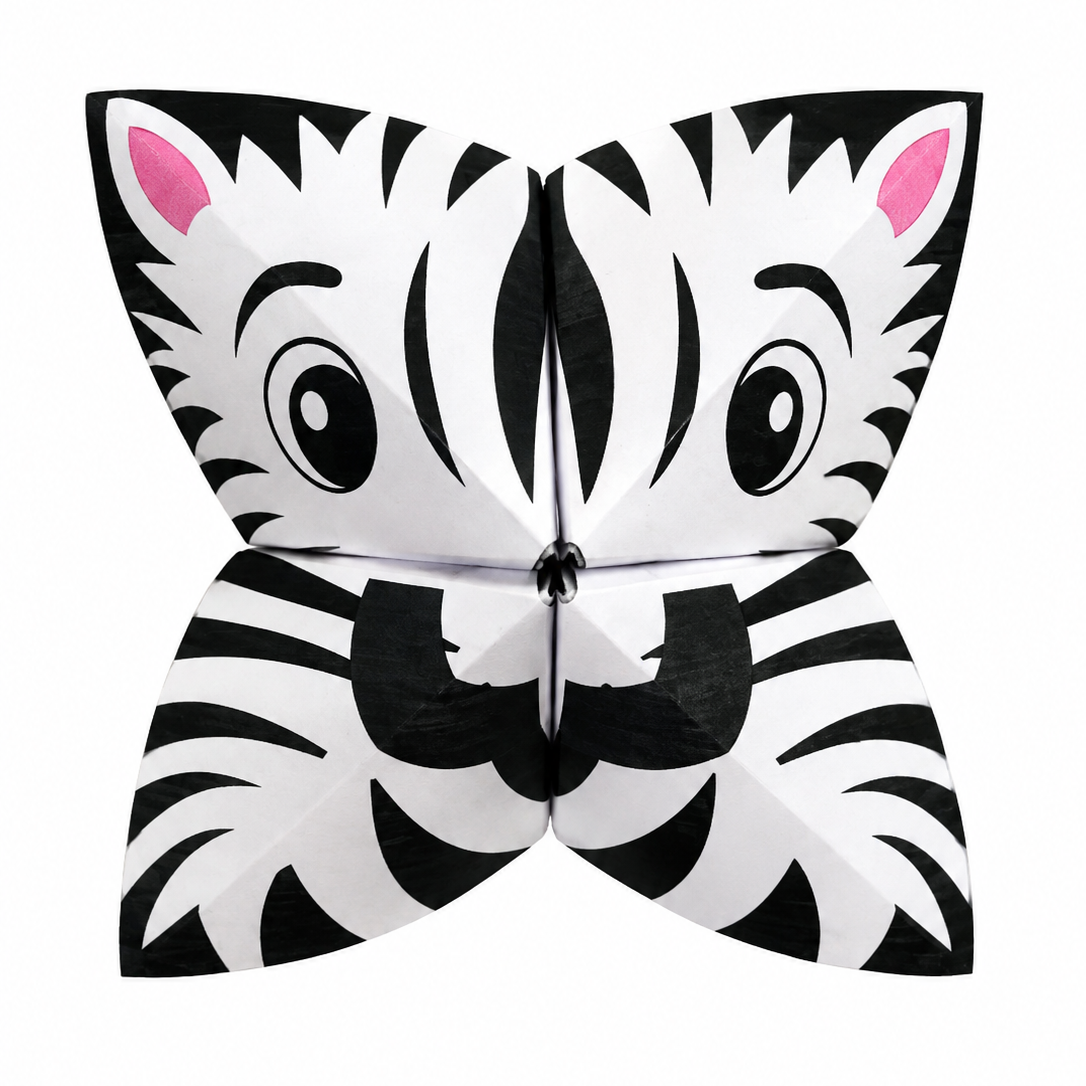 Flip flapper - nip napper zebra